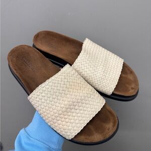 VAGABOND Effie woven leather slides size 39